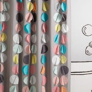 Land of Nod Shower Confetti Party Curtain